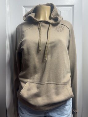 Gymshark Tan Pullover Hoodie with Small Chest Logo